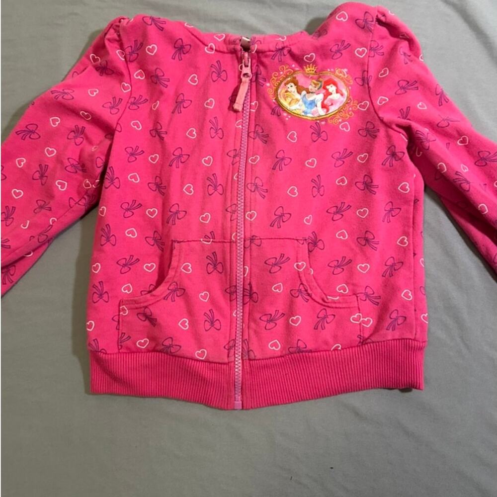 Disney Princess Pink Zip-Up Hoodie - Girls Size 6X